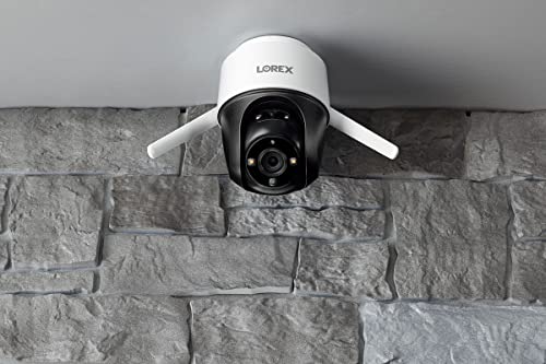 Lorex 2K Pan-Tilt Outdoor WiFi Security Camera | 360° View | Auto-Tracking | Color Night Vision | Person Detection | Warning Light & Siren | IP66 Weatherproof | 32GB MicroSD Included | No Monthly Fee thumbnail 8