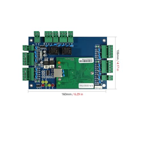 Controlador de acceso a red Wiegand de doble puerta IP con software de gestión incluido 6