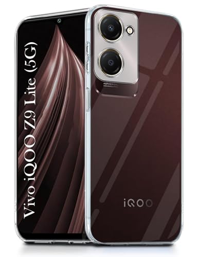 Image of Jkobi Vivo iQOO Z9 Lite 5G (Silicone Clear Shockproof Case with Camera Protection | Soft and Flexible | Transparent)