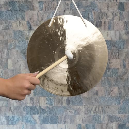 Feng Gong/Wind Gong 30 cm, toller Klang, inklusiv Holz-/...