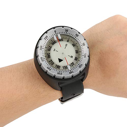 Sluffs Orologio Subacqueo, Orologio Sportivo da Nuoto Leggero da 50 M, Bilanciato, Impermeabile, Subacqueo, Luminoso, Display LCD, Bussola da Polso per Immersione CP-991(Grigio)