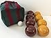 BuyBocceBalls Unique Package - EPCO Premium Quality Engraved Bocce Package - 110mm Gold and Dark Red Balls with Engraving, 998 Grams (2 lbs. 3.2 oz.)