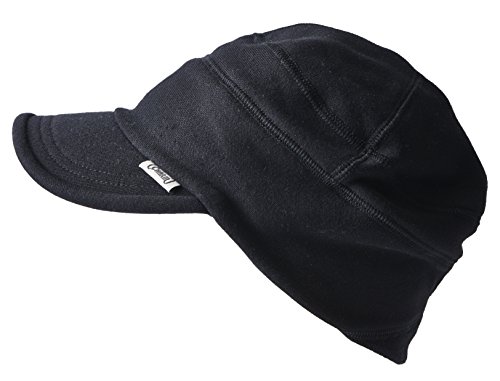 CHARM Mens Cotton Baseball Military Hat - Womens Summer Stretch Peak Cap Winter Black