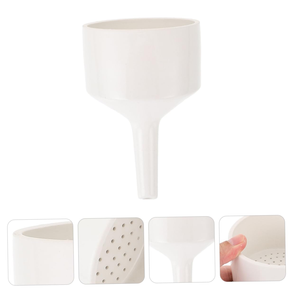 GLEAVI Embudo Cerámica Laboratorio Diseño Innovador Resistente Fácil De Limpiar Experimentos