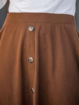 CUPSHE Dames Rokken Hoge Taille Knoop-Front Rok Vakantie Midi Rok Korte