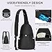Imagen de AOTIAN Mochilas Cruzada Hombre Mujer Pequeñas Sling Bag Ligero Bolsa de Pecho Bolso Bandolera Antirrobo Bolso de Hombro Crossbody Mochila de Viaje Acampar Deportes Ciclismo Senderismo