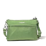 Baggallini Securtex Anti-theft Memento Crossbody Bag - Travel Purse Wallet Locking Zipper - Lightweight Water-Resistant