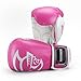DTXZM Guanti da Boxe per Uomini e Donne, Guanti da Boxe in Pelle - Muay Thai, Kickboxing, Striking 10 Oz 12oz 14oz 16oz,Rosa,16OZ