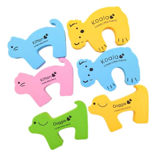 UPKOCH 6個入り 子供用ドアストッパー カートゥーンデザイン 手のひら保