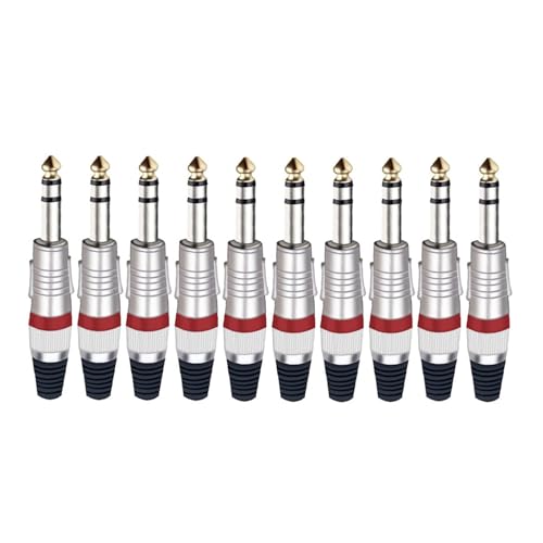 Fiche jack 6.35mm LoRier nickelée haut-parleur et microphone | Performance durable