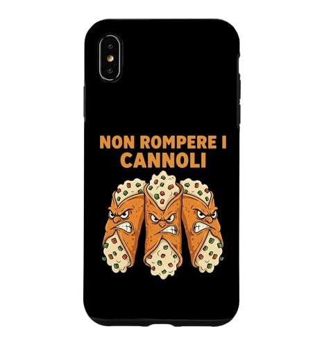 �m�������y�� I Cannoli Divertente cartone animato di cibo �X�}�z�P�[�X iPhone XS Max �p