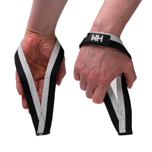 Weightlifting House Correas de muñeca para levantamiento de pesas olímpico, culturismo, arranque, tirones y peso muerto. Envolturas de entrenamiento de levantamiento de pesas para hombres y mujeres