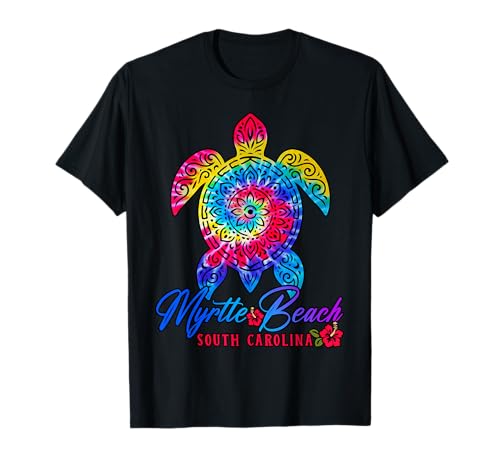 Myrtle Beach Tie Dye Sea Turtle Summer Vacation Group T-Shirt