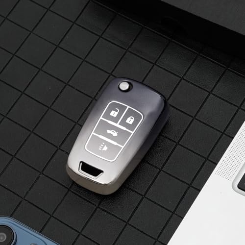 Coque de clé en TPU souple ELOHEI boîtier de rechange pour Chevrolet