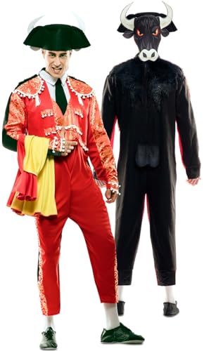 EuroCarnavales Déguisement Double de Torero y Taureau pour Homme