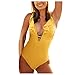 Costume da Bagno Arancione da Due Pezzi Stampa Costume da Bagno Bikini per Donna Swimsuit Shorts for Women Set Bikini in Posa Bottoms Costume da Bagno per Donne più Dimensioni
