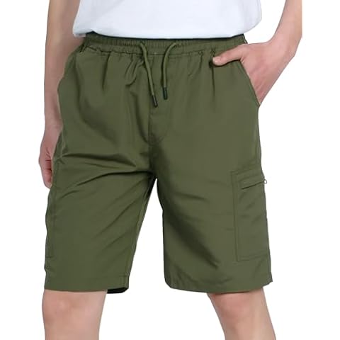 LAUSONS Boys Lightweight Cargo Shorts with Pockets Cover
