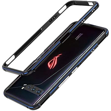 Amazon Co Jp Rog Phone 3 Zs661ks ケース カバー アルミバンパー かっこいい アルマイト加工 エイスース メタルサイドバンパー プロテクター おしゃれ スマフォ スマホ スマートフォンケース カバー ブラックシルバー パソコン 周辺機器