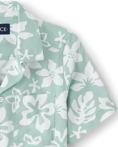 Image of The Children's Place boys Short Sleeve Button Up Shirt
