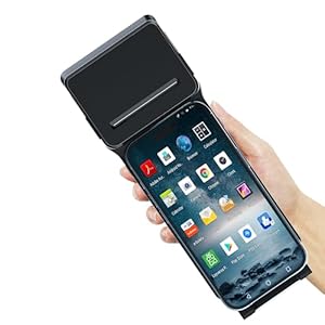 symcode Combination of Bluetooth 58mm Thermal Printer and Mobile Phone, Can be Used as POS PDA Receipt Printer, Support HID SPP BLE