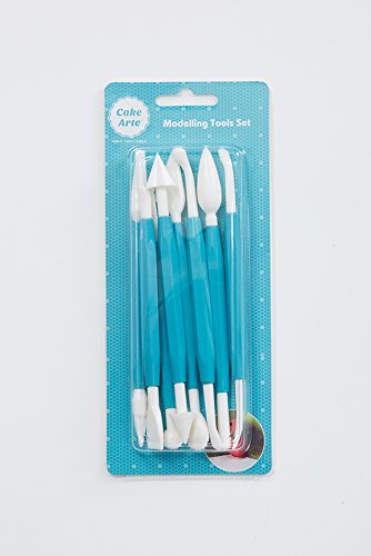 8 X Cake Decorating Sugarcraft Modelling Tools Kit Teal Crafts