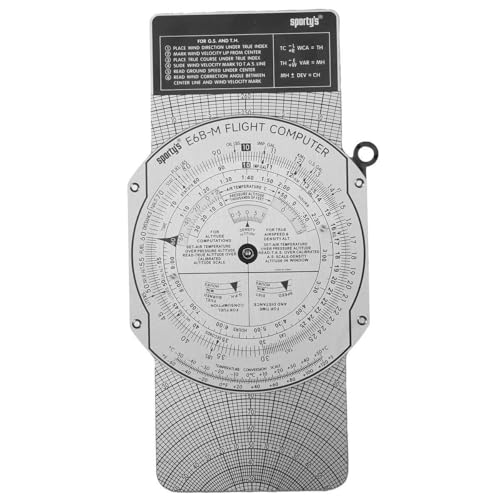 Computadora de Vuelo Manual Sporty’s E6B de Aluminio miniatura 1