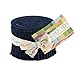 Bella Solids Navy Jr Jelly Roll (9900JJR 20) by Moda House Designer for Moda