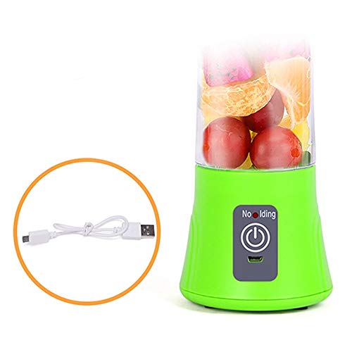 Mini Liquidificador Squeeze USB Bateria Portatil Eletrico Verde Recarregavel