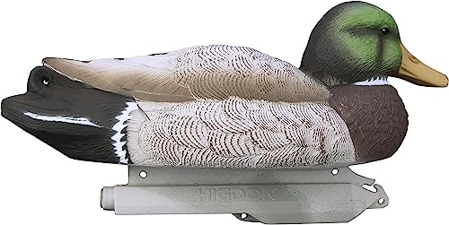 Higdon Outdoors Standard Mallard Duck Decoys | Ultra Realistic Drake & Hen Decoys for Waterfowl Hunting | 2 Resting Drakes 2 Upright Drakes & 2 Resting Hens | Foam-Filled 6pk