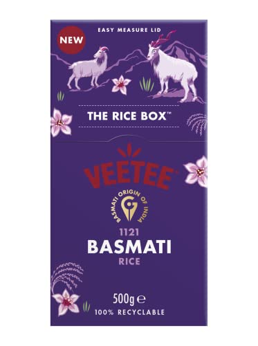 VEETEE 1121 Basmati Rice Box for Dry Rice Cooking, 500 g (Pack of 6)