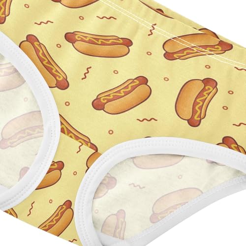 Girls' Underwear Hot Dog Cotton Stretch Comfort Toddler Panties4