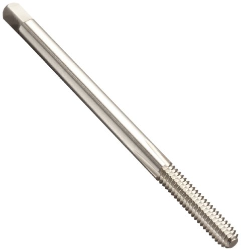 Union Butterfield 3306E(UNC) High-Speed Steel Thread Forming Tap, Extra-Long, Uncoated (Bright) Finish, Round Shank With Square End, Bottoming Chamfer, H5 Tolerance, 6" O'all Length, 3/8"-16 Thread Size #1