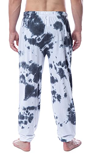 DC Comics Men's Batman Granite Tie Dye Bat Logo Sleep Jogger Pajama Pants2