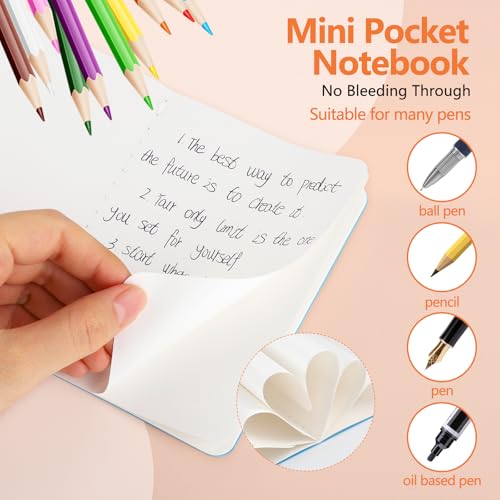 Image of BESARME 16 Pack Mini Notebooks Bulk, Mini Pocket Notebooks for Kids Small Blank Pocket Notebook for Students School Supplies Notepads Colorful Classroom Gift Exchange Party Favors