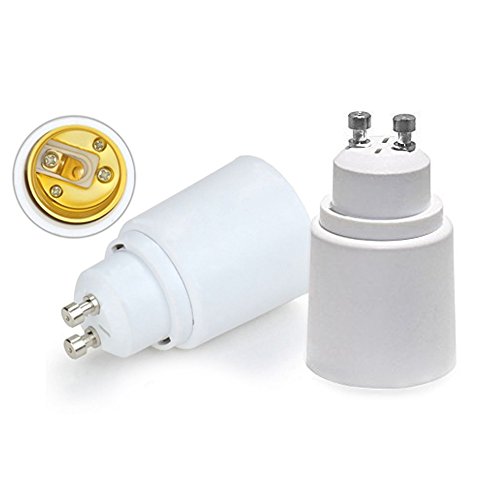 Preisvergleich Produktbild VEDA® 5 Stück LogiLight Lampensockel GU10, E27 Sockeladapter Buchsenwandler