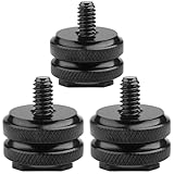 Verrouillage à Double Écrou Ultra-Stable: Doté d'une conception améliorée à double écrou. L'écrou inférieur verrouille l'adaptateur fermement dans le sabot, tandis que l'écrou supérieur sécurise votre accessoire, empêchant tout vacillement ou dévissage accidentel.