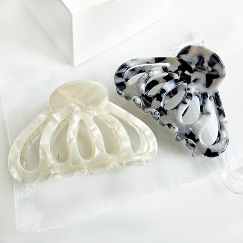 Pinzas para el cabello de resina estilo carey 2 piezas miniatura 7