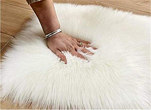 Luxury Long Faux Fur Throw Pillow Case Super Soft Plush Cushion Cover Deluxe Home Sofa Bed Car Party Decorative 18 X 18 Inch Purple #TOP5