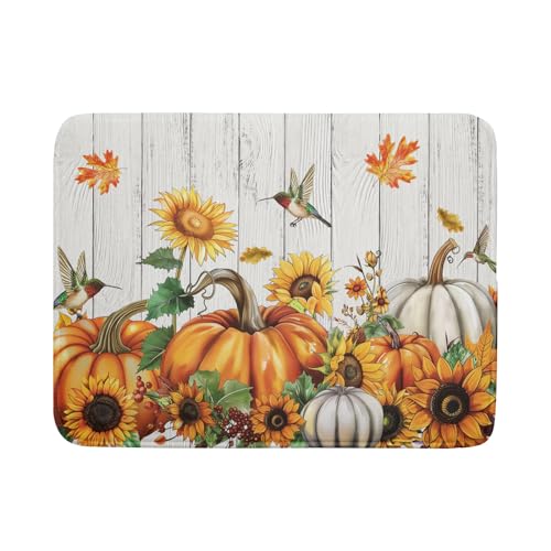 Kawani W8WDPQF_Y9EWHU_240603 Autumn Harvest Pumpkin Dish Drying Mat cover