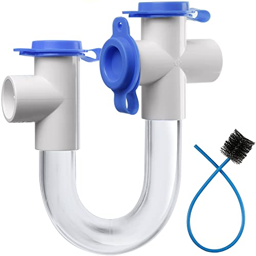 1,9 cm Standard-Kondensatfalle mit 40,6 cm Bürste, transparenter U-Falle, leitet effektiv Kondensat in einer Vielzahl von HVAC-Systemen ab Cover