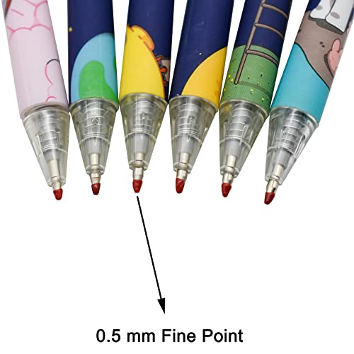 Maydahui 30 bolígrafos retráctiles Spaceman tinta negra miniatura 4