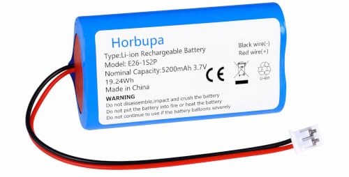 Horbupa 3.7V 5200mAh Rechargeable Lithium-Ion Battery Pack