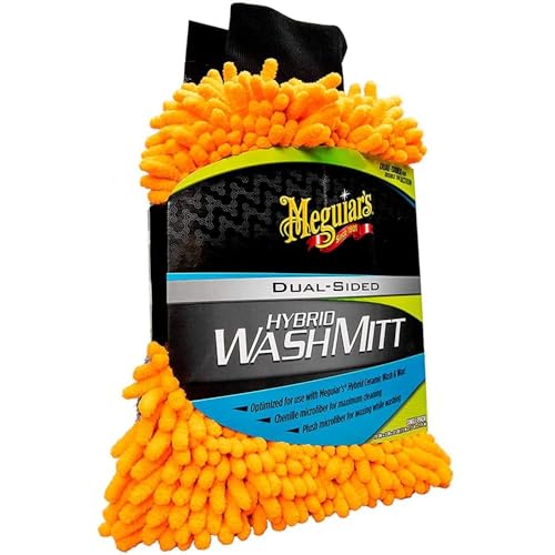 Meguiar's Hybrid Wash Mitt Waschhandschuh - Beidseitige Mikrofaser für optimale Reinigung und Schutz, Maschinenwaschbar, wiederverwendbar… – Ansicht 4