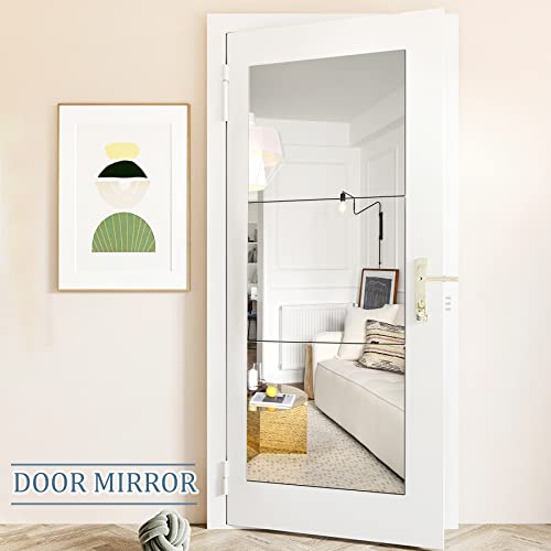 Junebrushs 3 Pack Self Adhesive Acrylic Mirror, 20 X 24 Inch Full Length Mirror Tiles,Frameless Mirror Sheets Wall Stickers,2Mm Thick Large Mirror For Wall Mounted Make Up Gym Workout #TOP6