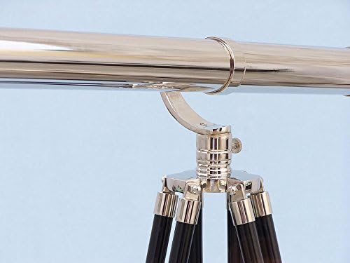 Hampton Nautical ST-0117CH Floor Chrome Galileo 65"-Standing Telescope Nautical Home Decor