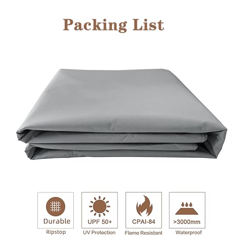 image for SCOCANOPY Upgraded Ripstop Fabric Replacement Canopy Grill BBQ Gazebo 