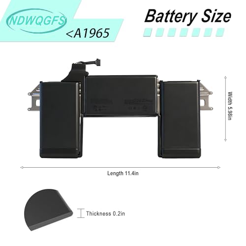 Image of A1965 A1932 A2179 Battery Replacement for MacBook Air 13 inch Retina (Late 2018 2019) A2179 (Early 2020) EMC 3184 3302 MacBook Air8,1 8,2 9,1 MRE82LL /A MRE92LL /A MVFH2LL /A MVFM2LL /A MRE82B /A
