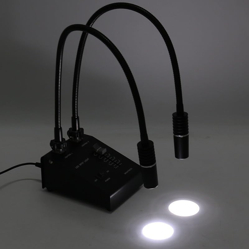 Microscope 3 in 1 6W 6500K Industry Microscope LED Gooseneck Lamp with 60 LED Light(2 in 1 C)