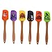LOLIPPYY 6 Pezzi Spatole Silicone per Crema Halloween con Ergonomico Utensili per Decorazione Torte Party Cake Scraper Multifunzionale Antiaderente immagine