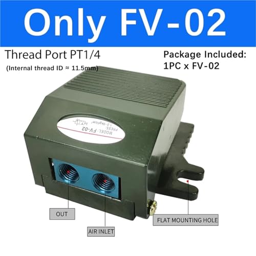 Pédale de commande FV-02 pour éviter les fuites d'air comprimé PT1/4